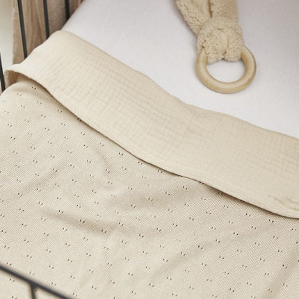 Meyco Ledikantlaken Soft Sand 100X150cm koop je bij Babywinkel