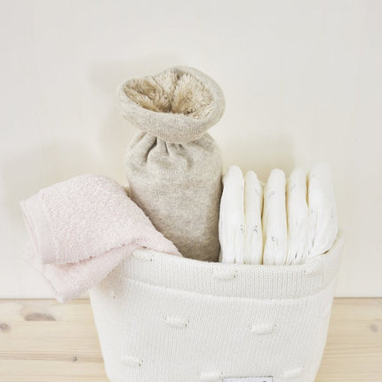 Meyco Monddoekje 6St Basic Badstof Offwhite/Soft Pink/Toffee koop je bij Babywinkel
