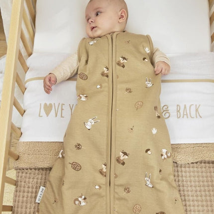 Meyco Slaapzak Baby Afritsbare Mouwen Forest Animals Sand koop je bij Babywinkel