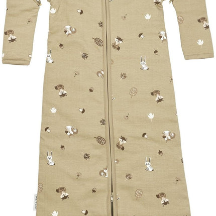 Meyco Slaapzak Baby Afritsbare Mouwen Forest Animals Sand koop je bij Babywinkel