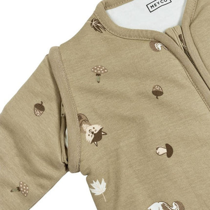 Meyco Slaapzak Baby Afritsbare Mouwen Forest Animals Sand koop je bij Babywinkel