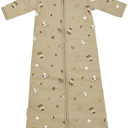 Meyco Slaapzak Baby Afritsbare Mouwen Forest Animals Sand koop je bij Babywinkel