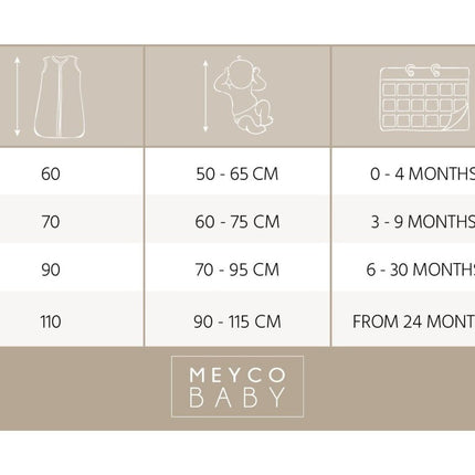 Meyco Slaapzak Baby Afritsbare Mouwen Forest Animals Sand koop je bij Babywinkel
