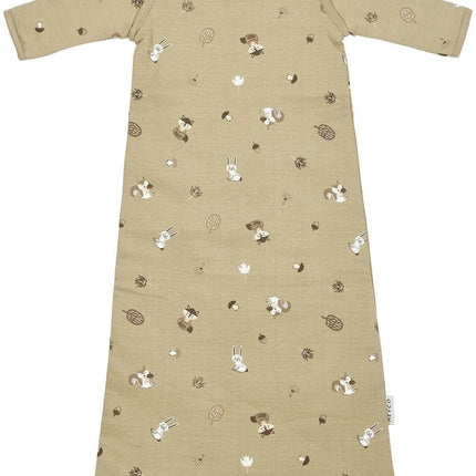 Meyco Slaapzak Baby Afritsbare Mouwen Forest Animals Sand koop je bij Babywinkel