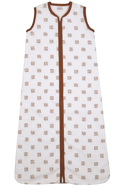 Meyco Slaapzak Baby Block Stripe Camel koop je bij Babywinkel