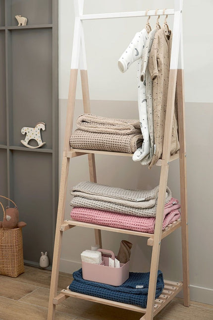 Meyco Slaapzak Baby Rib Mini Spot Sand Melange koop je bij Babywinkel