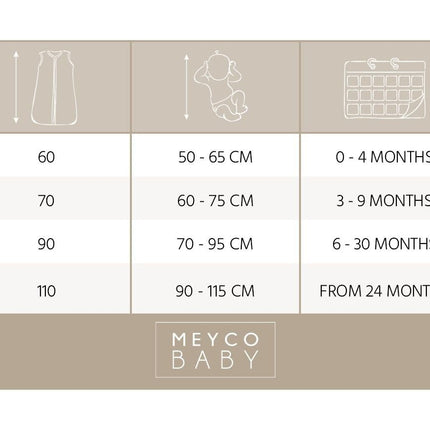 Meyco Slaapzak Baby Rib Mini Spot Sand Melange koop je bij Babywinkel