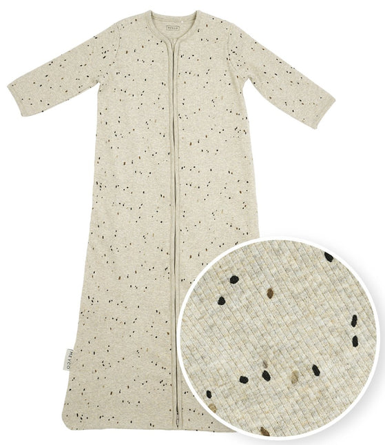Meyco Slaapzak Baby Rib Mini Spot Sand Melange koop je bij Babywinkel