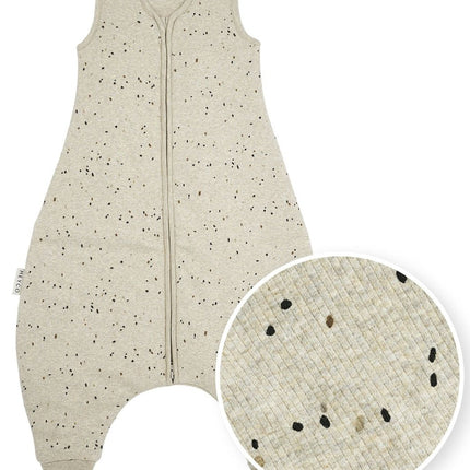 Meyco Slaapzak Baby Rib Mini Spot Winter Jumper Sand Melange koop je bij Babywinkel