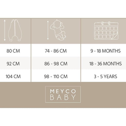 Meyco Slaapzak Baby Rib Mini Spot Winter Jumper Sand Melange koop je bij Babywinkel