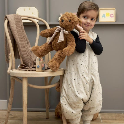 Meyco Slaapzak Baby Rib Mini Spot Winter Jumper Sand Melange koop je bij Babywinkel
