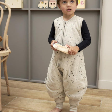 Meyco Slaapzak Baby Rib Mini Spot Winter Jumper Sand Melange koop je bij Babywinkel