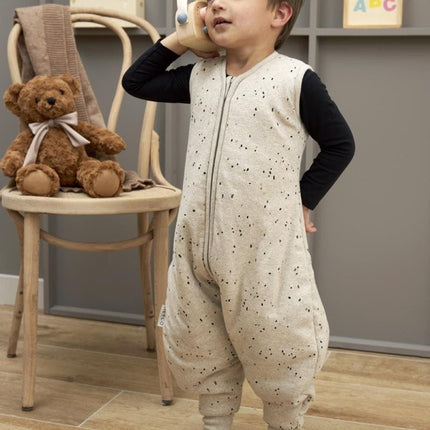 Meyco Slaapzak Baby Rib Mini Spot Winter Jumper Sand Melange koop je bij Babywinkel