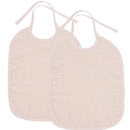 Meyco Slabbetje 2St Basic Badstof Soft Pink koop je bij Babywinkel