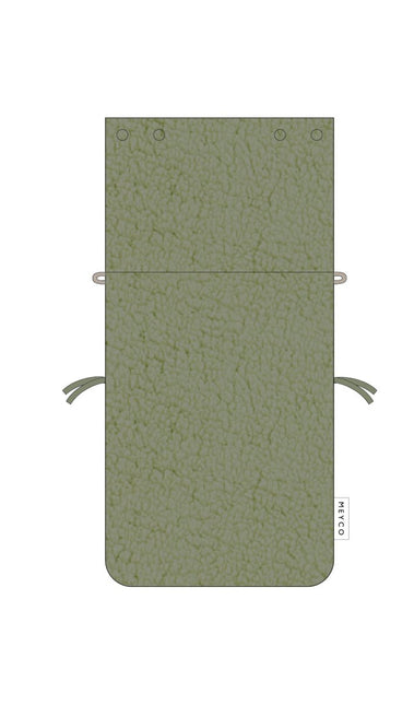 Meyco Voetenzak Teddy Olive Green 40X82cm koop je bij Babywinkel