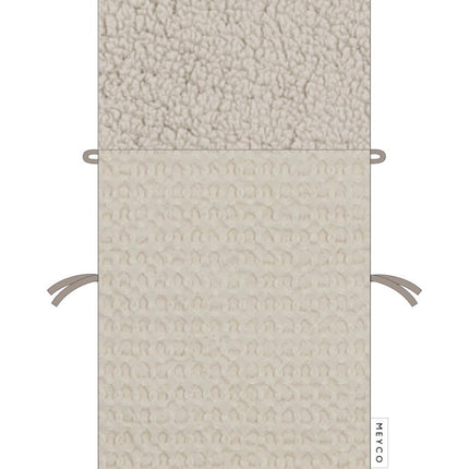 Meyco Voetenzak Wafel Teddy Nature 40X82cm koop je bij Babywinkel