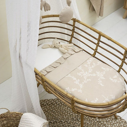 Meyco Wiegdeken Branches Sand 75X100cm koop je bij Babywinkel