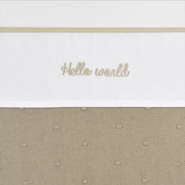 Meyco Wieglaken Hello World Sand koop je bij Babywinkel