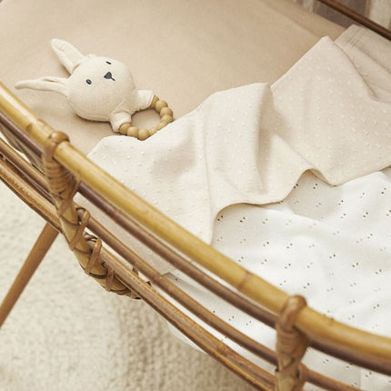 Meyco Wieglaken Plume Soft Sand 75X100cm koop je bij Babywinkel