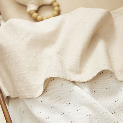 Meyco Wieglaken Plume Soft Sand 75X100cm koop je bij Babywinkel