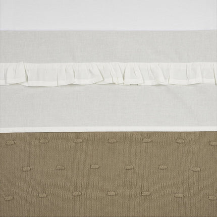 Meyco Wieglaken Ruffle Offwhite koop je bij Babywinkel