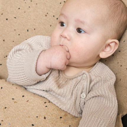 Meyco Wipstoel Hoes Rib Mini Toffee Melange koop je bij Babywinkel