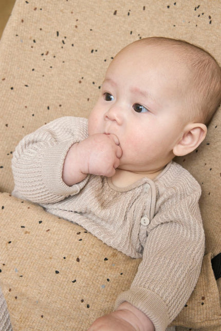 Meyco Wipstoel Hoes Rib Mini Toffee Melange koop je bij Babywinkel