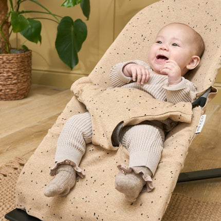 Meyco Wipstoel Hoes Rib Mini Toffee Melange koop je bij Babywinkel