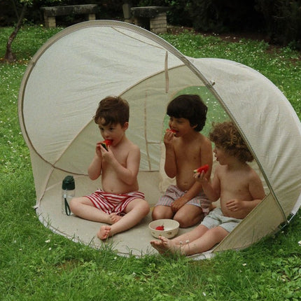 Mini Strandtent Pop Up UV 50+ Theestreep koop je bij Babywinkel