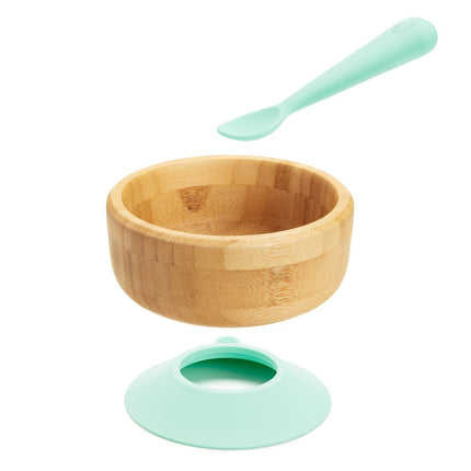 Munchkin Baby Kom Bamboom met Silicone Lepel koop je bij Babywinkel