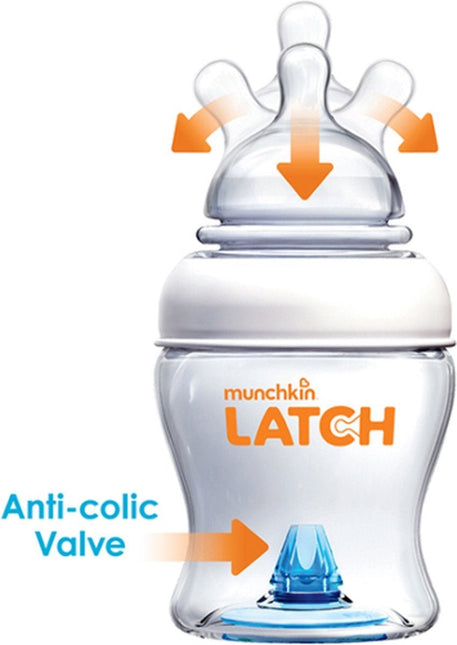 Munchkin Babyfles 3 Delig Latch Zuigfles 120ml koop je bij Babywinkel