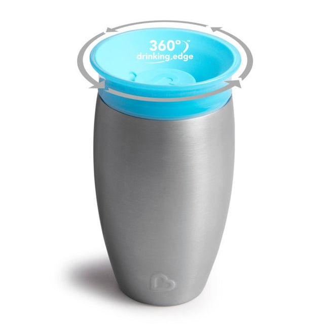 Munchkin Drinkbeker Miracle Sippy Cup Blue Roestvrij Staal koop je bij Babywinkel