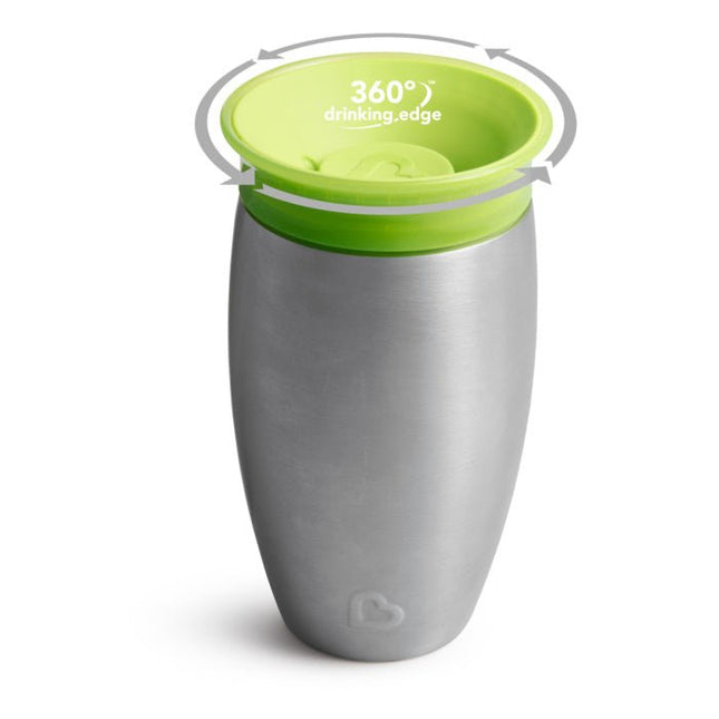 Munchkin Drinkbeker Miracle Sippy Cup Green Roestvrij Staal koop je bij Babywinkel