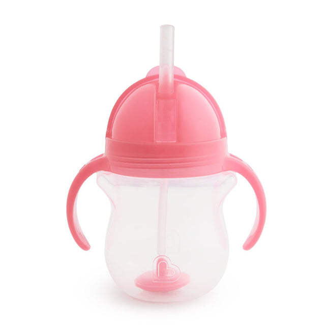 Munchkin Rietjesbeker Pink 207 ml koop je bij Babywinkel