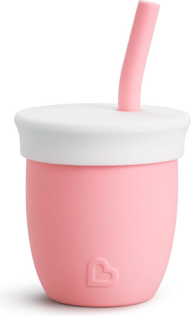 Munchkin Rietjesbeker Silicone Pink koop je bij Babywinkel