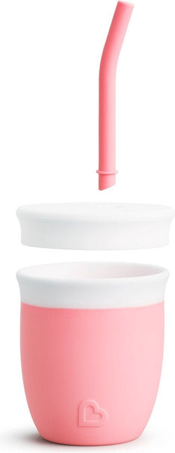 Munchkin Rietjesbeker Silicone Pink koop je bij Babywinkel