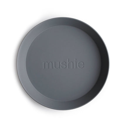 Mushie Baby Bordje Rond Smoke 2st koop je bij Babywinkel