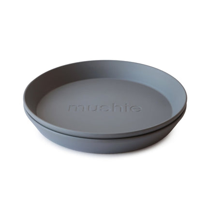 Mushie Baby Bordje Rond Smoke 2st koop je bij Babywinkel