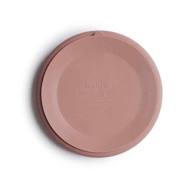 Mushie Baby Bordje Silicone Blush koop je bij Babywinkel