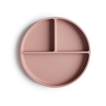 Mushie Baby Bordje Silicone Blush koop je bij Babywinkel