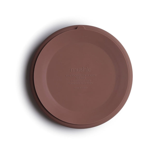 Mushie Baby Bordje Silicone Cloudy Mauve koop je bij Babywinkel