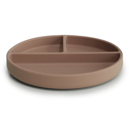 Mushie Baby Bordje Silicone Natural koop je bij Babywinkel