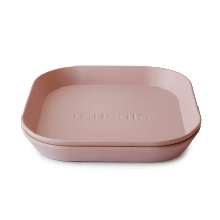 Mushie Baby Bordje Vierkant Blush 2st koop je bij Babywinkel