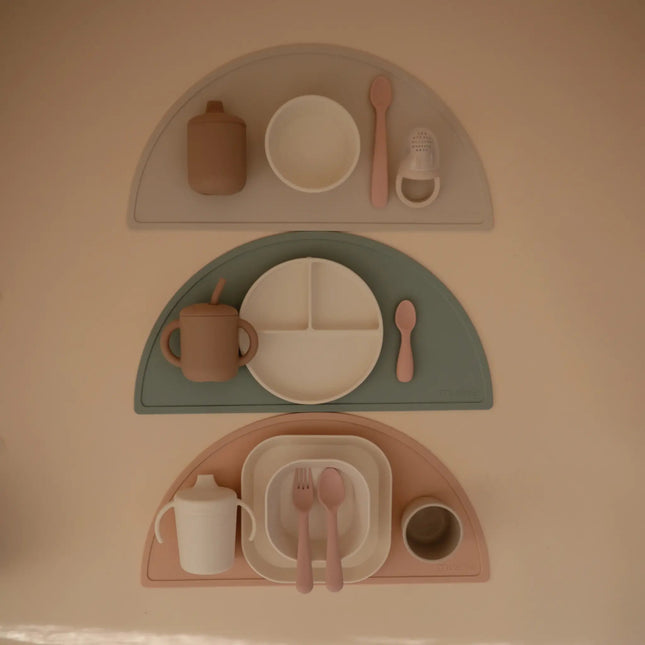 Mushie Baby Bordje Vierkant Ivory 2st koop je bij Babywinkel