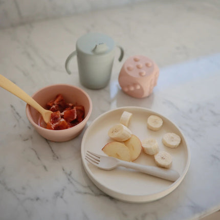 Mushie Baby Kom Siliconen Blush koop je bij Babywinkel