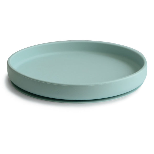 Mushie Babybord Cambridge Blue koop je bij Babywinkel