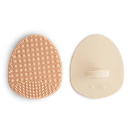 Mushie Babyborstel Anti - Berg Blush Shifting Sand 2St koop je bij Babywinkel