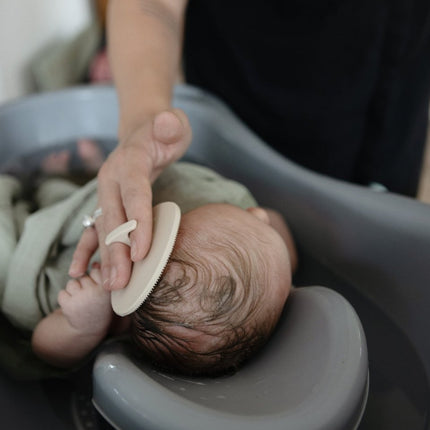 Mushie Babyborstel Anti - Berg Blush Shifting Sand 2St koop je bij Babywinkel