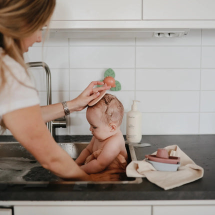 Mushie Babyborstel Anti - Berg Blush Shifting Sand 2St koop je bij Babywinkel
