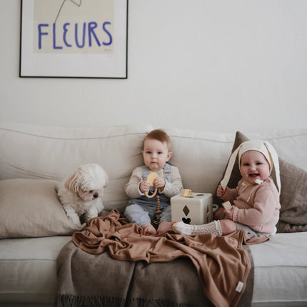 Mushie Bijtring Leeuw Soft Yellow koop je bij Babywinkel